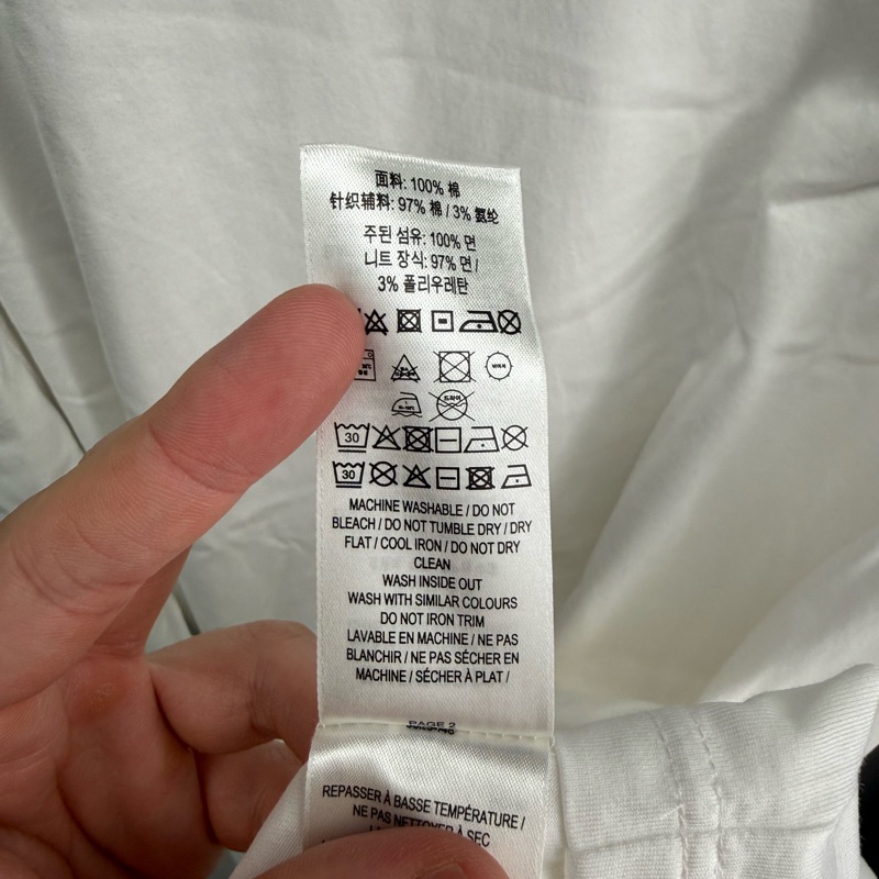 二手Burberry白色短袖T恤-8