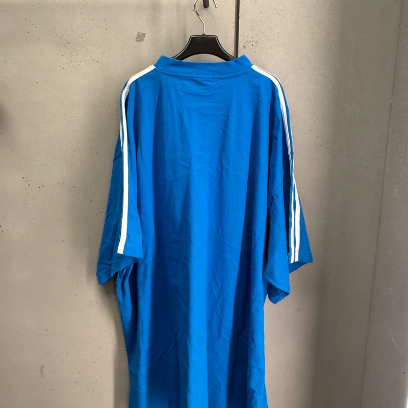 二手藍色Balenciaga x adidas聯名短袖T恤-1
