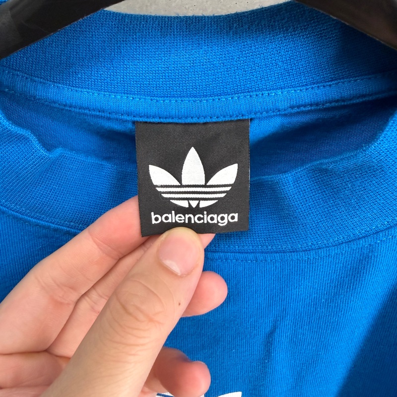 二手藍色Balenciaga x adidas聯名短袖T恤-2