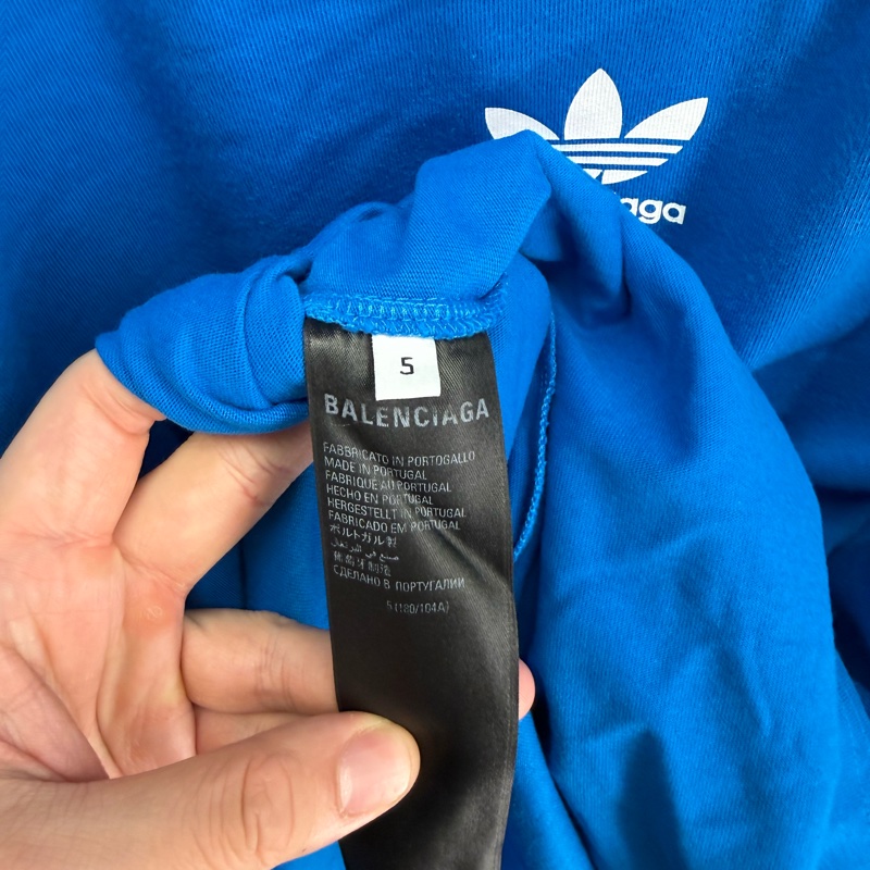 二手藍色Balenciaga x adidas聯名短袖T恤-3