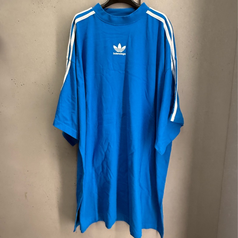 二手藍色Balenciaga x adidas聯名短袖T恤-5