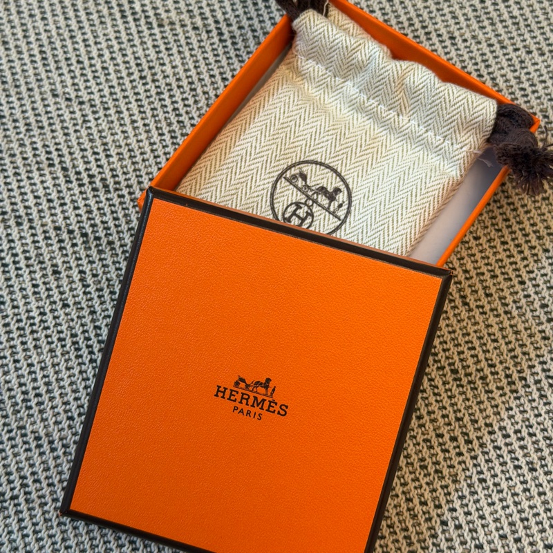 愛馬仕 HERMES Mini Pop H耳環 奶茶色-3