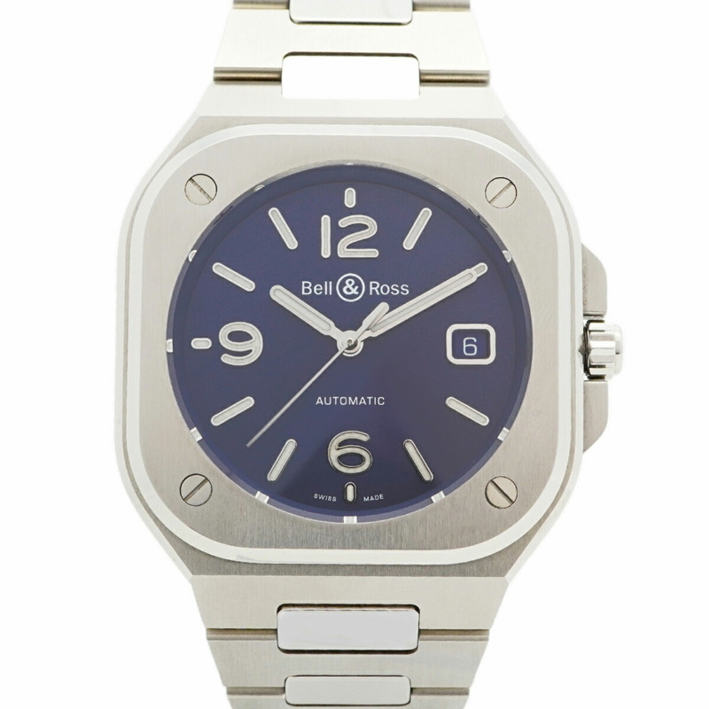 Bell & Ross BR 05 藍鋼 BR05A-BLU-ST SST 海軍藍錶盤男士腕錶-0