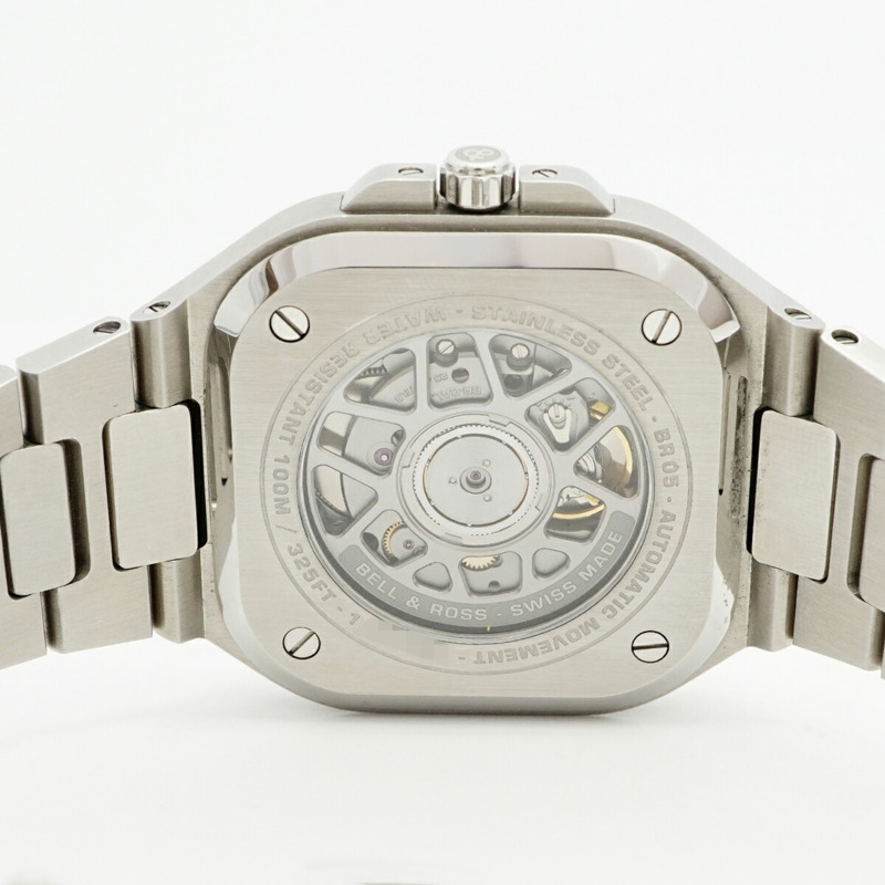 Bell & Ross BR 05 藍鋼 BR05A-BLU-ST SST 海軍藍錶盤男士腕錶-4