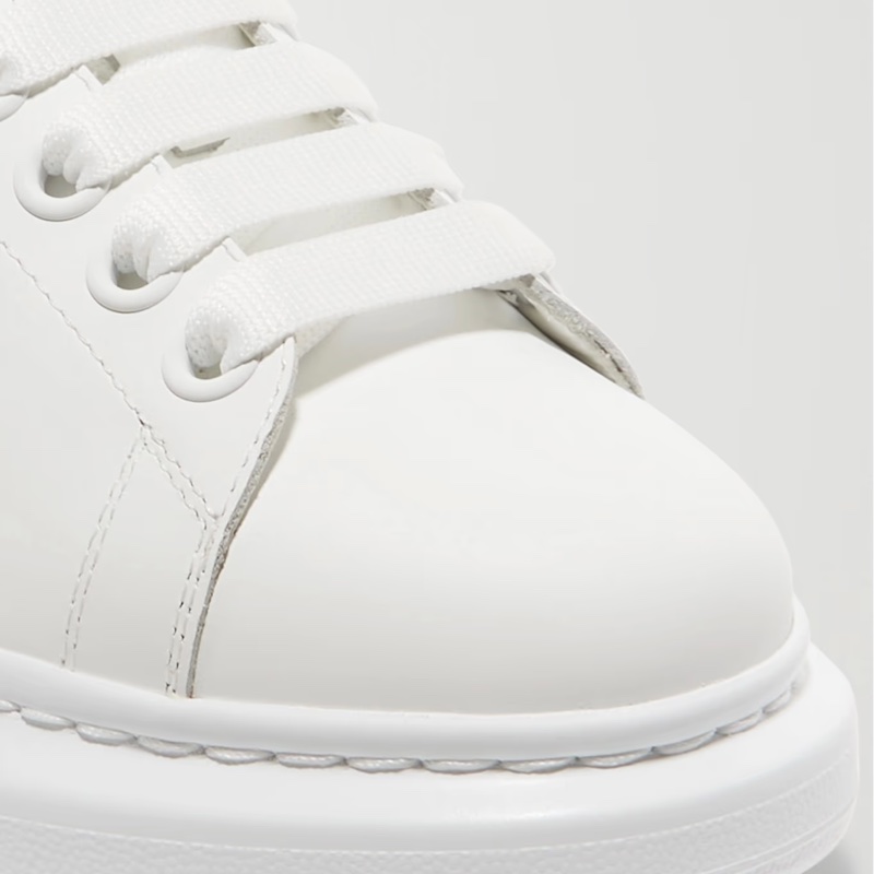 Alexander McQueen 麥坤經典白鞋 配淡粉色-12