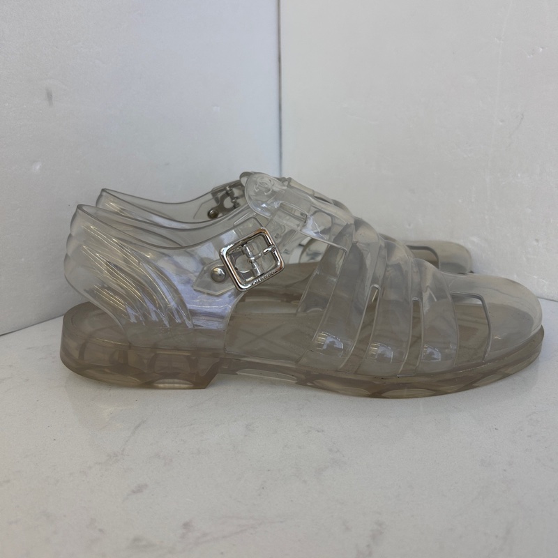  Chanel香奈兒透明涼鞋水晶鞋  38碼 無附件-1