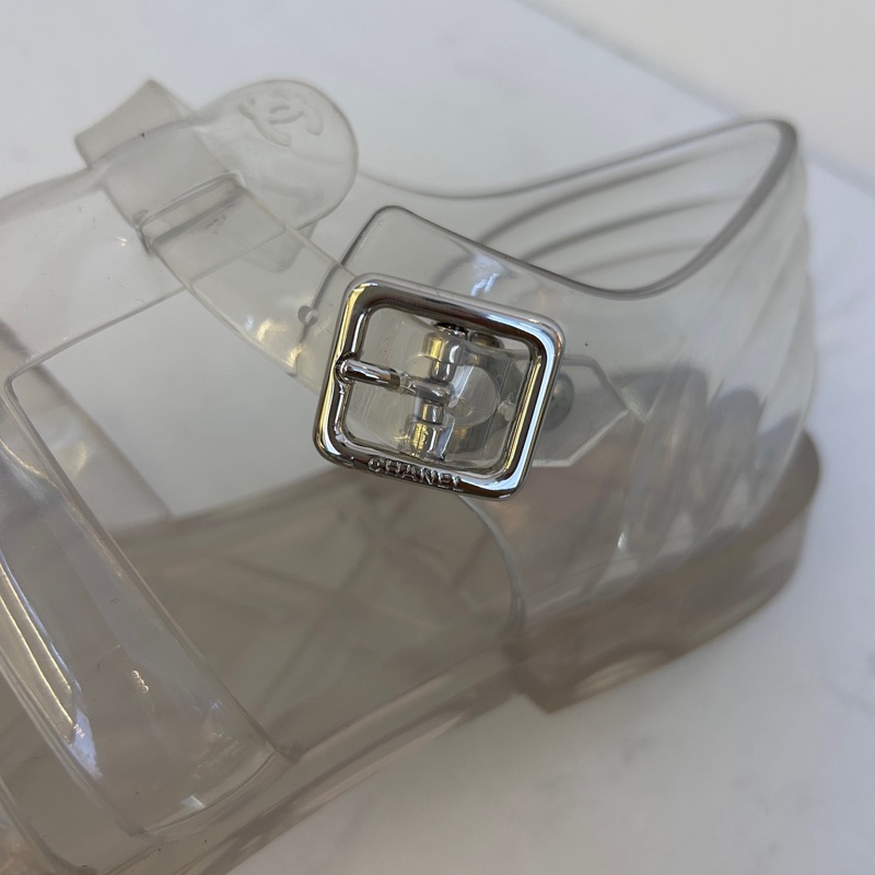  Chanel香奈兒透明涼鞋水晶鞋  38碼 無附件-8