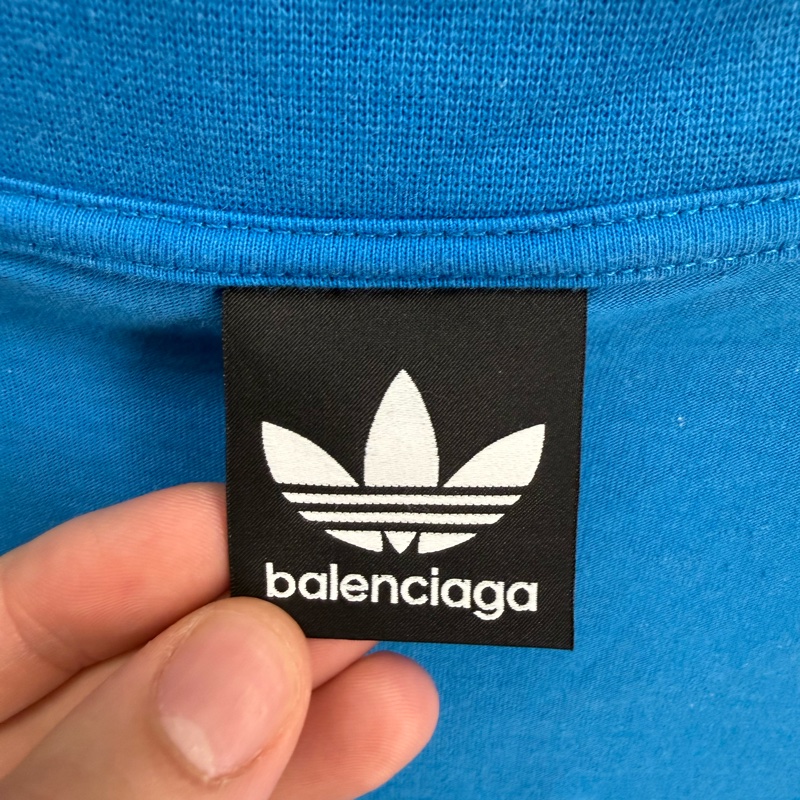 二手藍色Balenciaga x adidas聯名短袖T恤-7