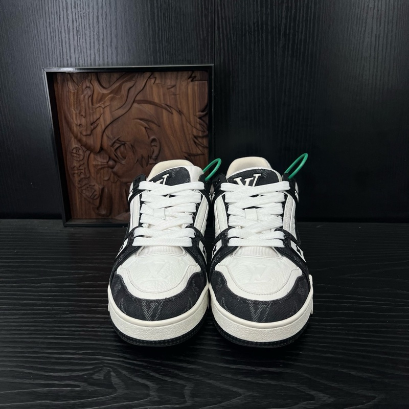 Louis Vuitton路易威登 trainer 黑白牛仔 37碼-1