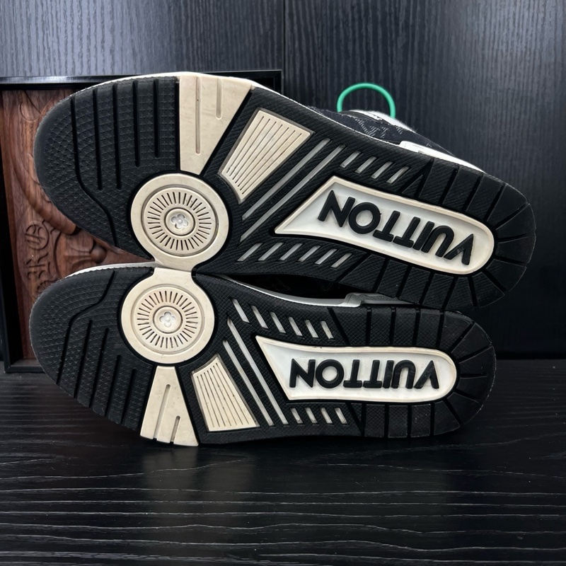 Louis Vuitton路易威登 trainer 黑白牛仔 37碼-3