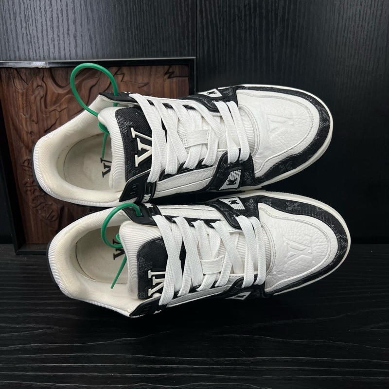 Louis Vuitton路易威登 trainer 黑白牛仔 37碼-4