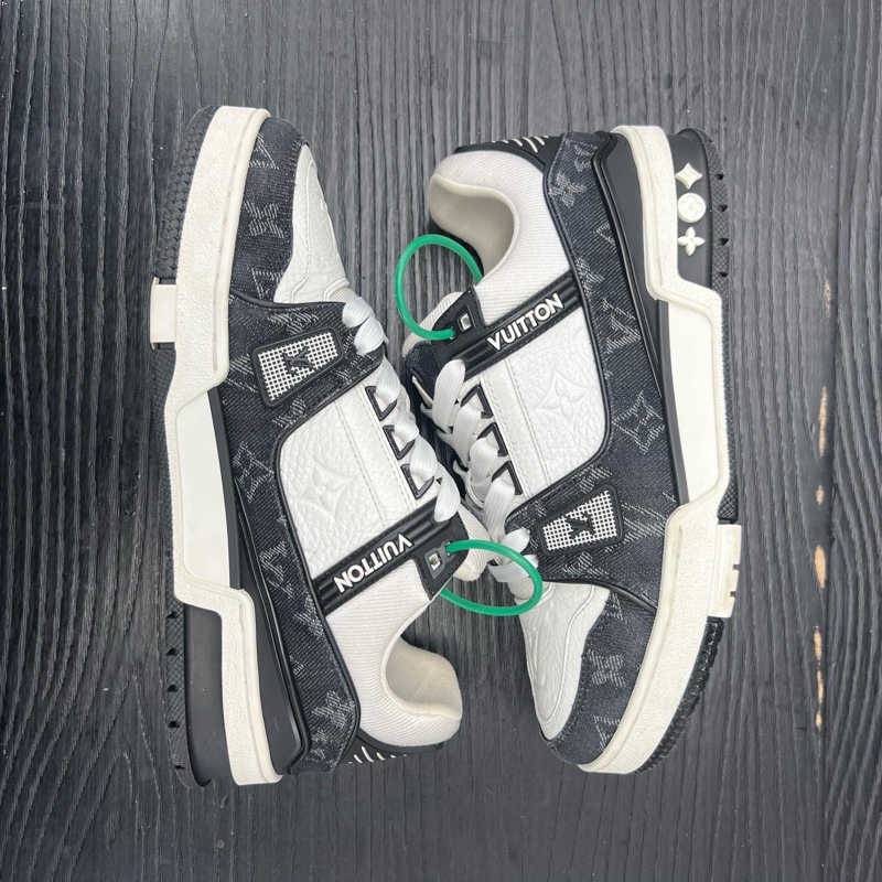 Louis Vuitton路易威登 trainer 黑白牛仔 37碼-5