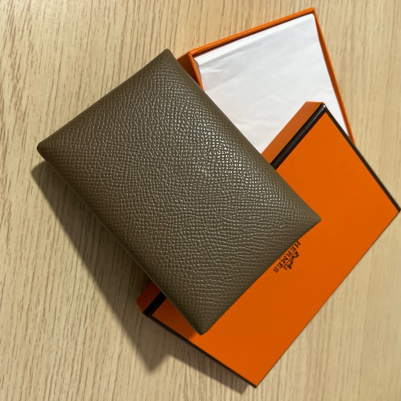 calvi duo compact card holder 大象灰-5