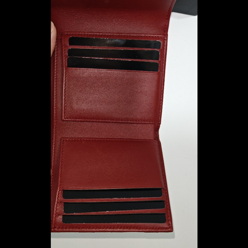 Chanel boy wallet 皮革 短夾 銀包 3折錢包-14