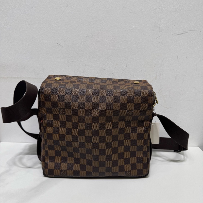 97新 LV 經典棕棋盤格豆腐包,男士 單肩斜挎 無附件-1