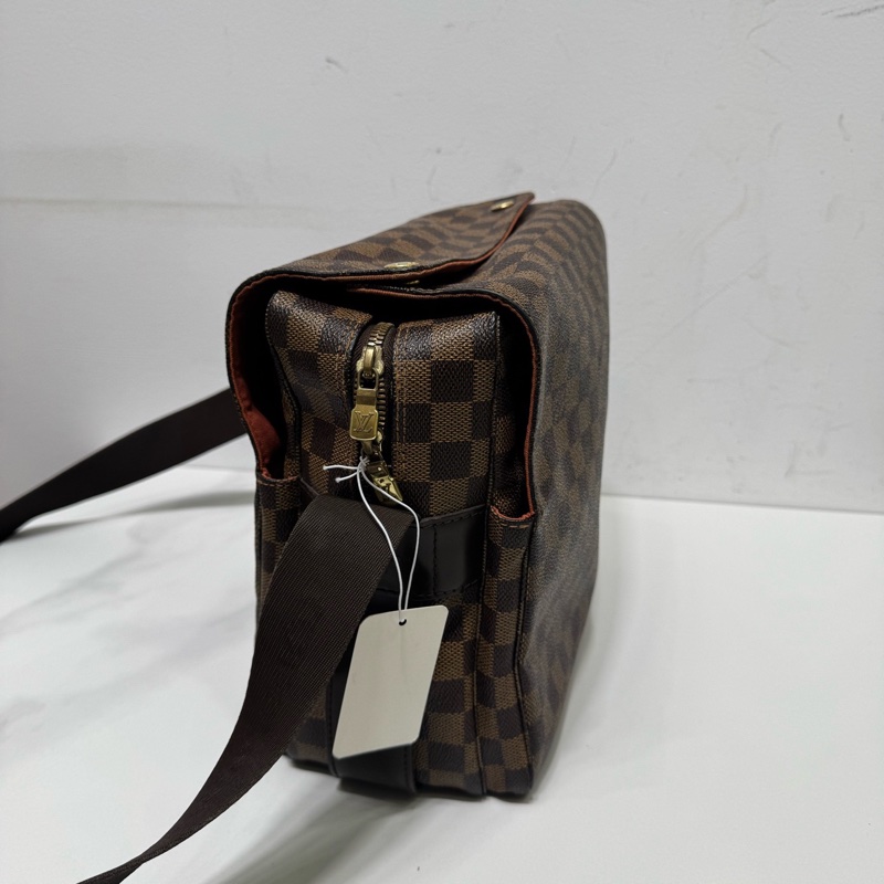 97新 LV 經典棕棋盤格豆腐包,男士 單肩斜挎 無附件-2