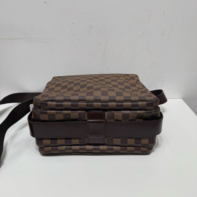 97新 LV 經典棕棋盤格豆腐包,男士 單肩斜挎 無附件-4