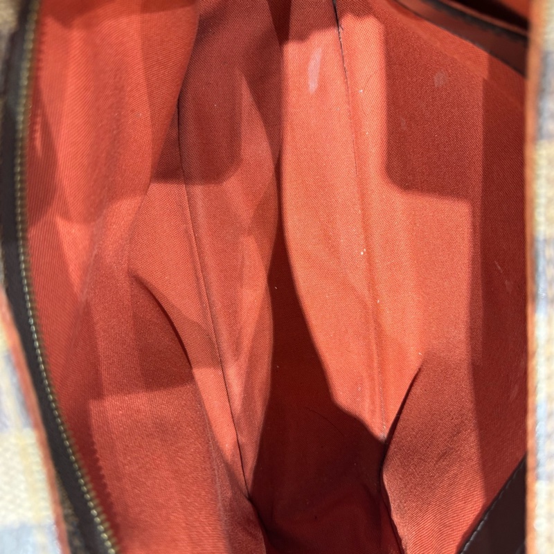 97新 LV 經典棕棋盤格豆腐包,男士 單肩斜挎 無附件-6