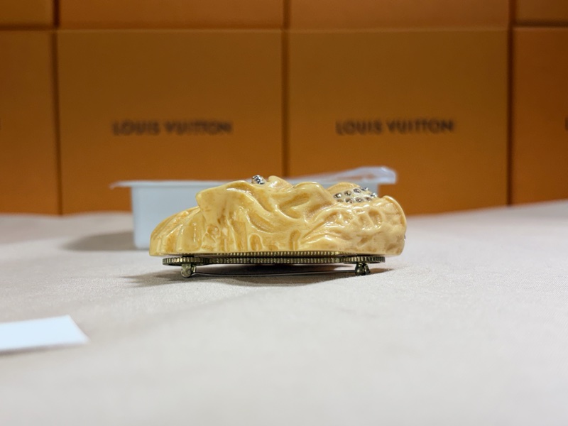 🐯全新閒置 Gucci 古馳 大虎頭鑲鑽 胸針 別針-7