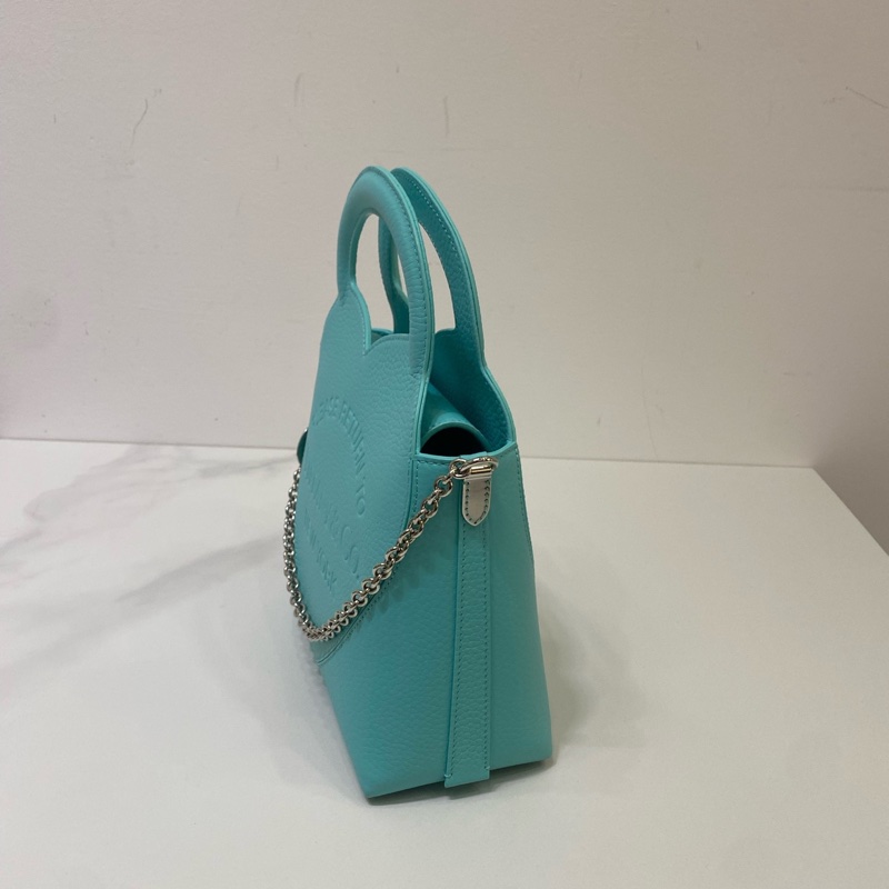 99新Tiffany蒂芙尼愛心Tote托特包,購物袋手提斜挎都可,Tiffany藍簡單時尚顯氣質-2