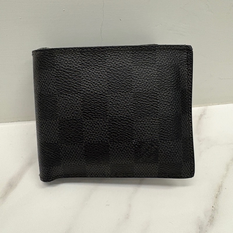 LV 棋盤格短夾 便宜出清-0