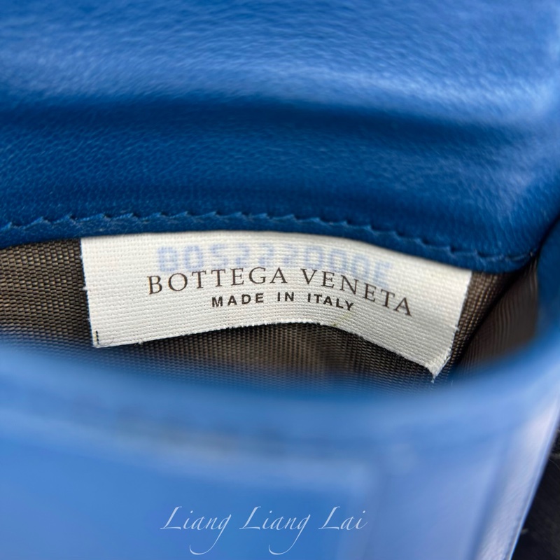 BOTTEGA VENETA BV經典編織小羊皮咖啡色撞色短夾-4