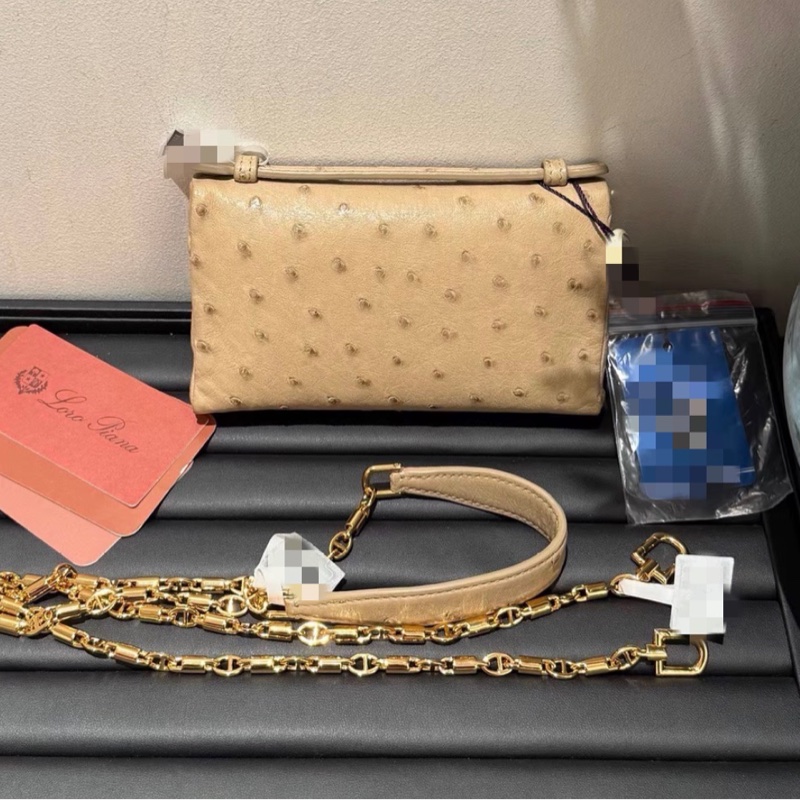 【98新 ✨ 全網最低價!】Lp woc 奶茶色 鴕鳥皮 稀有皮 盒子包mini 斜挎包 (下單前先詢問庫存❗️)-1