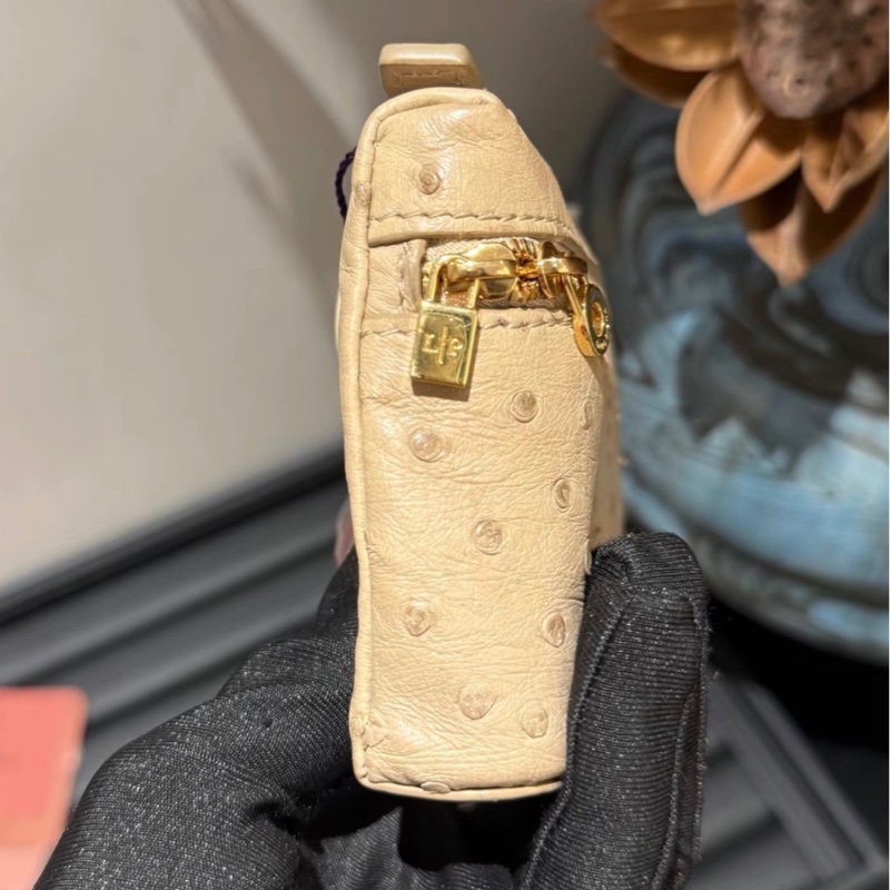 【98新 ✨ 全網最低價!】Lp woc 奶茶色 鴕鳥皮 稀有皮 盒子包mini 斜挎包 (下單前先詢問庫存❗️)-2