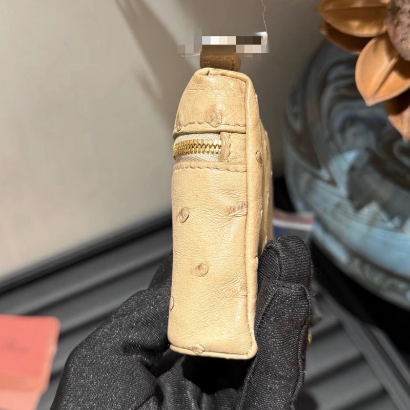 【98新 ✨ 全網最低價!】Lp woc 奶茶色 鴕鳥皮 稀有皮 盒子包mini 斜挎包 (下單前先詢問庫存❗️)-3