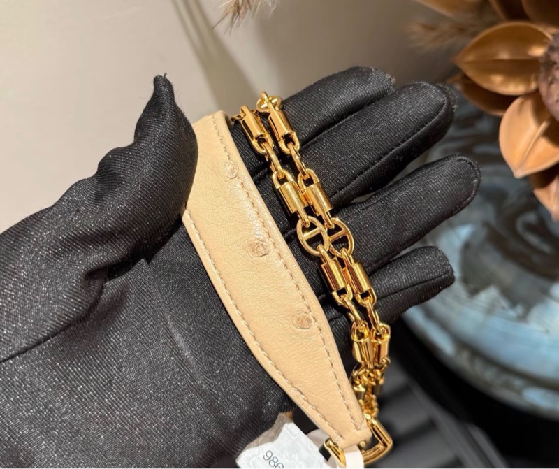 【98新 ✨ 全網最低價!】Lp woc 奶茶色 鴕鳥皮 稀有皮 盒子包mini 斜挎包 (下單前先詢問庫存❗️)-7