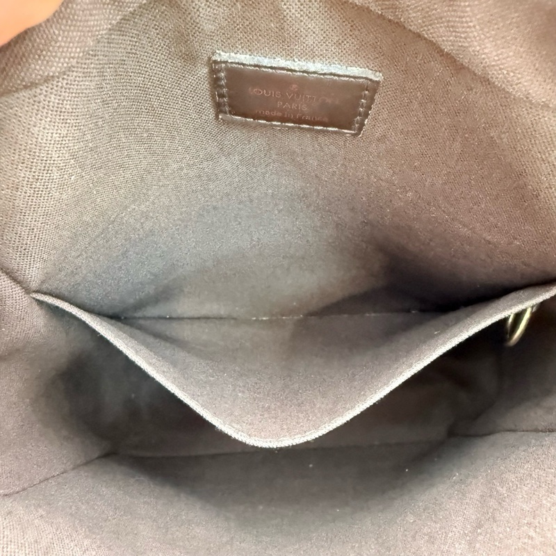 Louis Vuitton路易威登 棕棋盤格男士單肩斜挎包 豆腐包  11年編碼 底長20cm-7