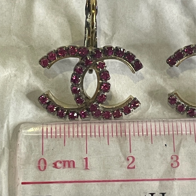 香奈儿 红宝石 大号耳环-4