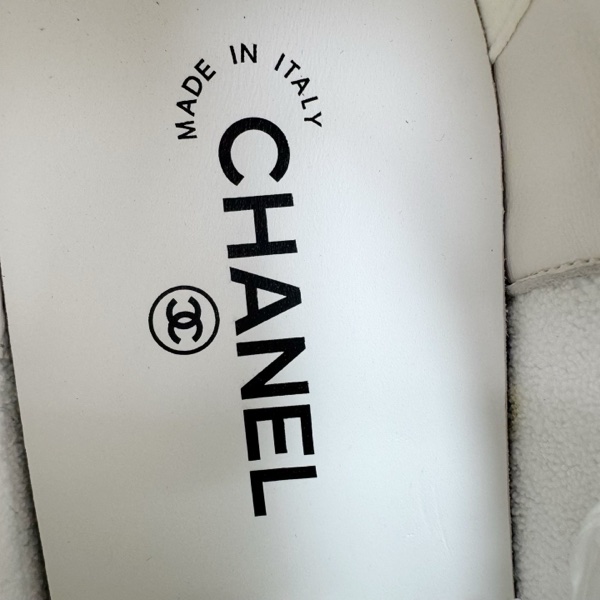 99新 Chanel香奈兒金標字母小白鞋 38碼-10