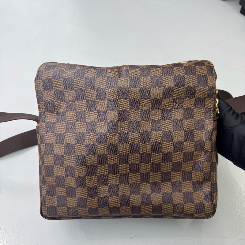 98新LV路易威登經典棕色棋盤格豆腐包,無配件 尺寸:28x24x14cm-6