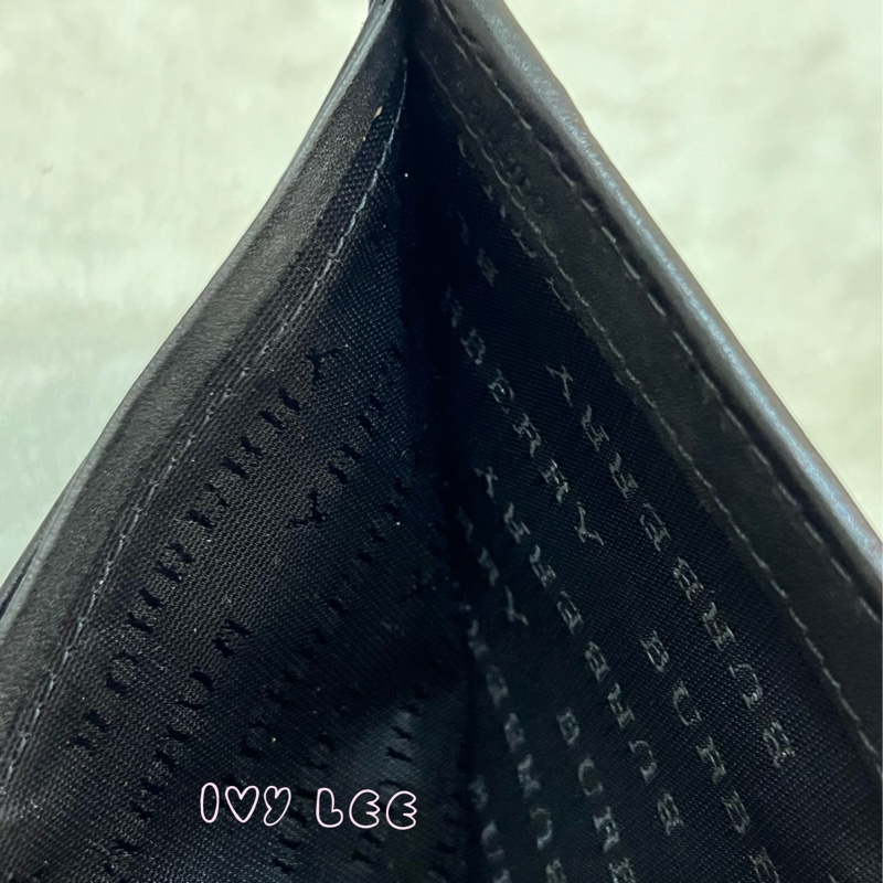 BURBERRY 經典黑灰格紋 翻蓋短夾 零錢袋 5卡層 正品 二手精品-5