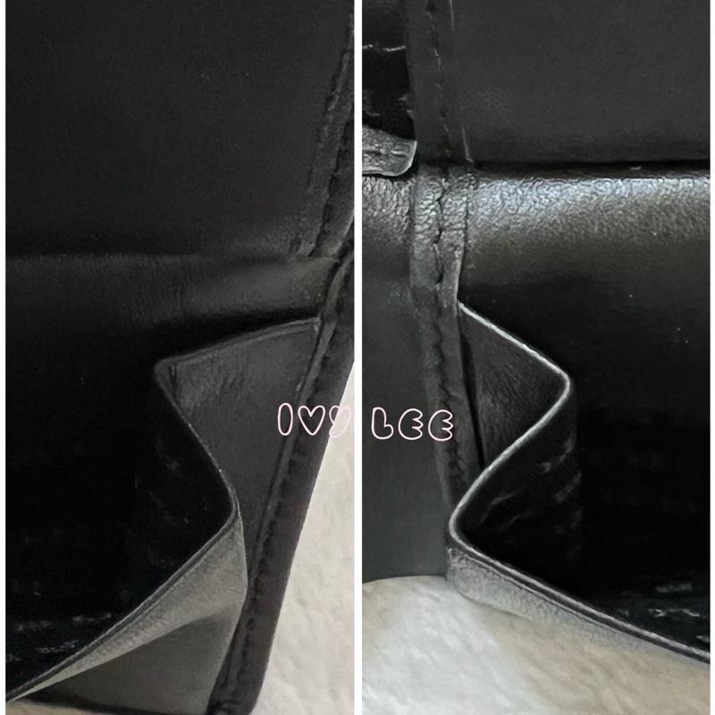 BURBERRY 經典黑灰格紋 翻蓋短夾 零錢袋 5卡層 正品 二手精品-19