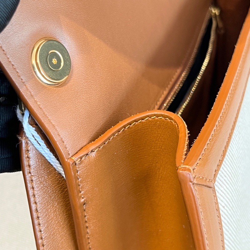 YSL聖羅蘭carre拼色帆布豆腐包 無附件-7