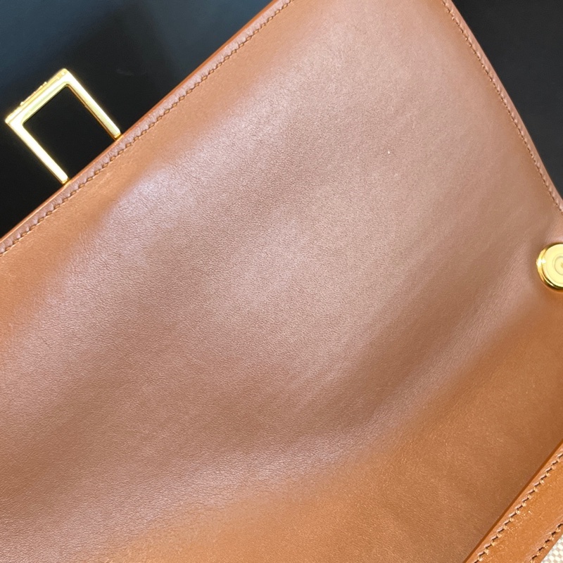 YSL聖羅蘭carre拼色帆布豆腐包 無附件-9