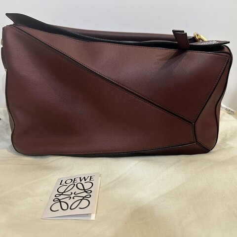 LOEWE Puzzle Bag 焦糖棕｜全新未使用｜經典拼接設計｜附原廠配件✨