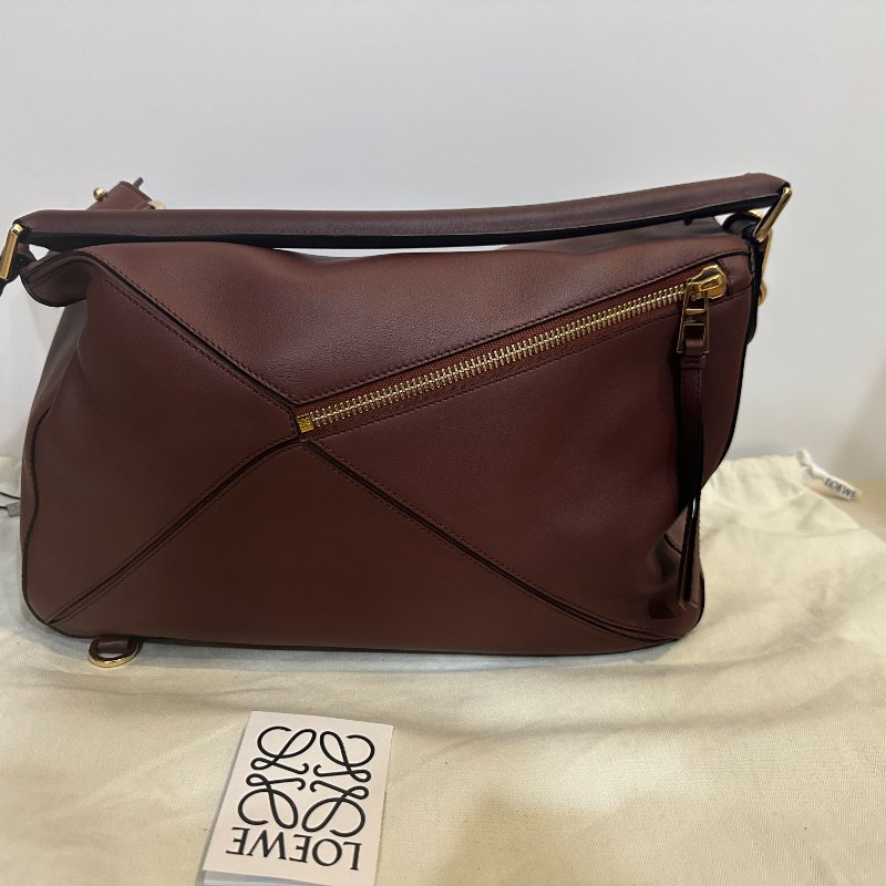 LOEWE Puzzle Bag 焦糖棕|全新未使用|經典拼接設計|附原廠配件✨-2