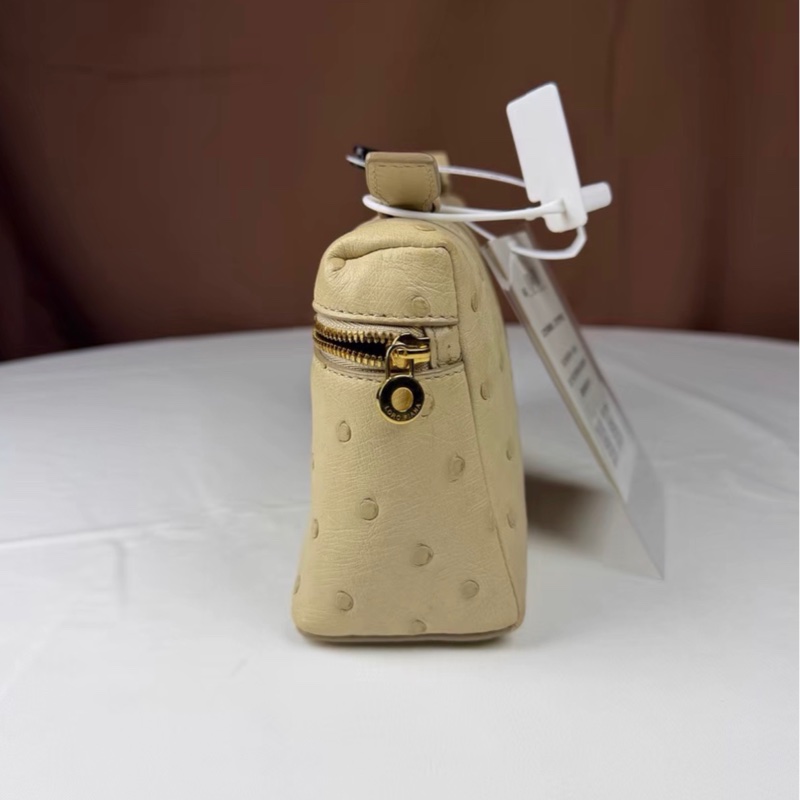 【全新 ✨ 全網最低價！】Loro piana 19  鴕鳥皮 米黃色 飯盒包 斜挎包（下單前先詢問庫存❗️）-6