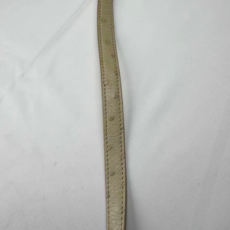 【全新 ✨ 全網最低價！】Loro piana 19  鴕鳥皮 米黃色 飯盒包 斜挎包（下單前先詢問庫存❗️）-27