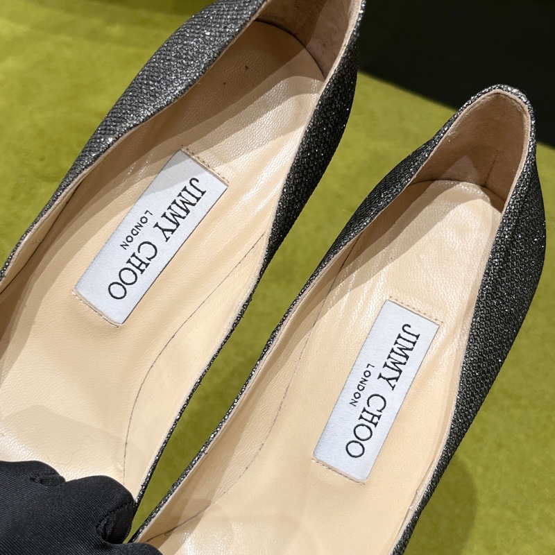 Jimmychoo周仰傑銀色星空高跟鞋 38碼 跟高10cm 千頌伊同款-2