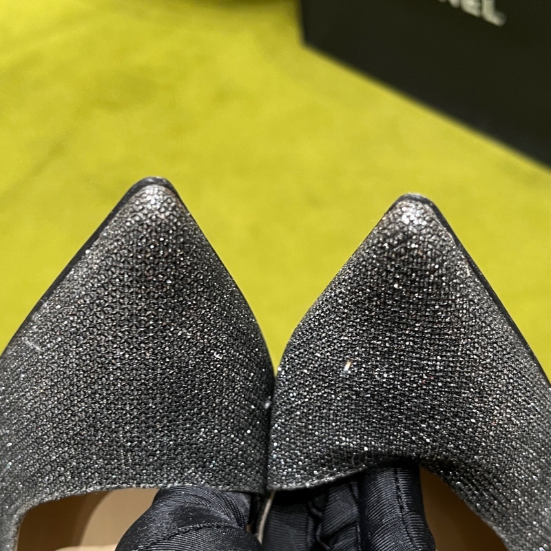 Jimmychoo周仰傑銀色星空高跟鞋 38碼 跟高10cm 千頌伊同款-5