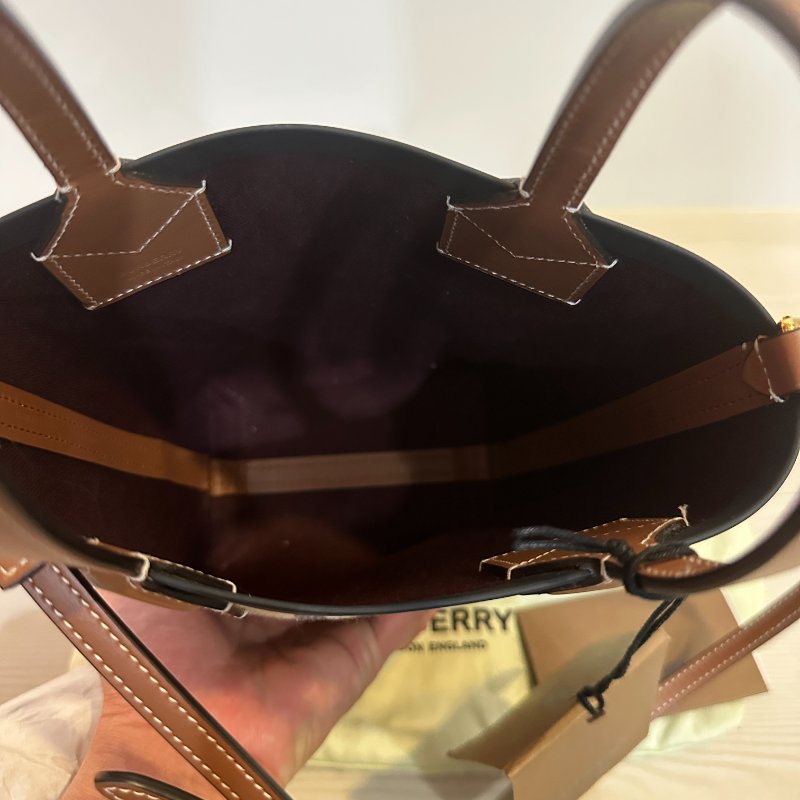 BURBERRY 經典格紋小托特|全新未使用|可手提斜背|附完整配件✨-2