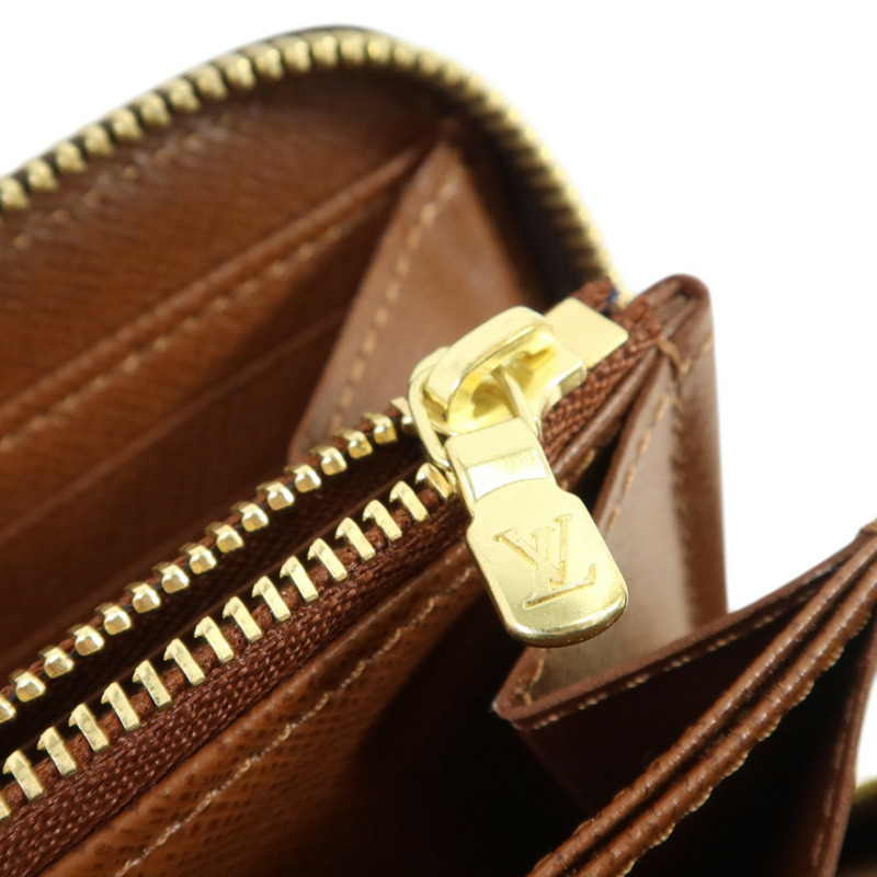 LOUIS VUITTON Monogram Zipper Long Wallet金扣長錢包-8