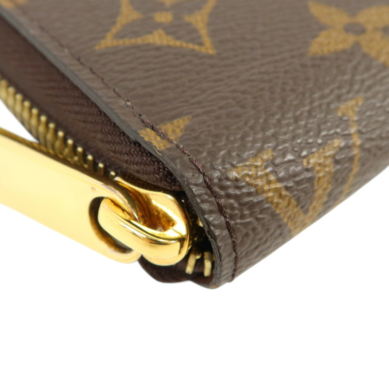 LOUIS VUITTON Monogram Zipper Long Wallet金扣長錢包-9