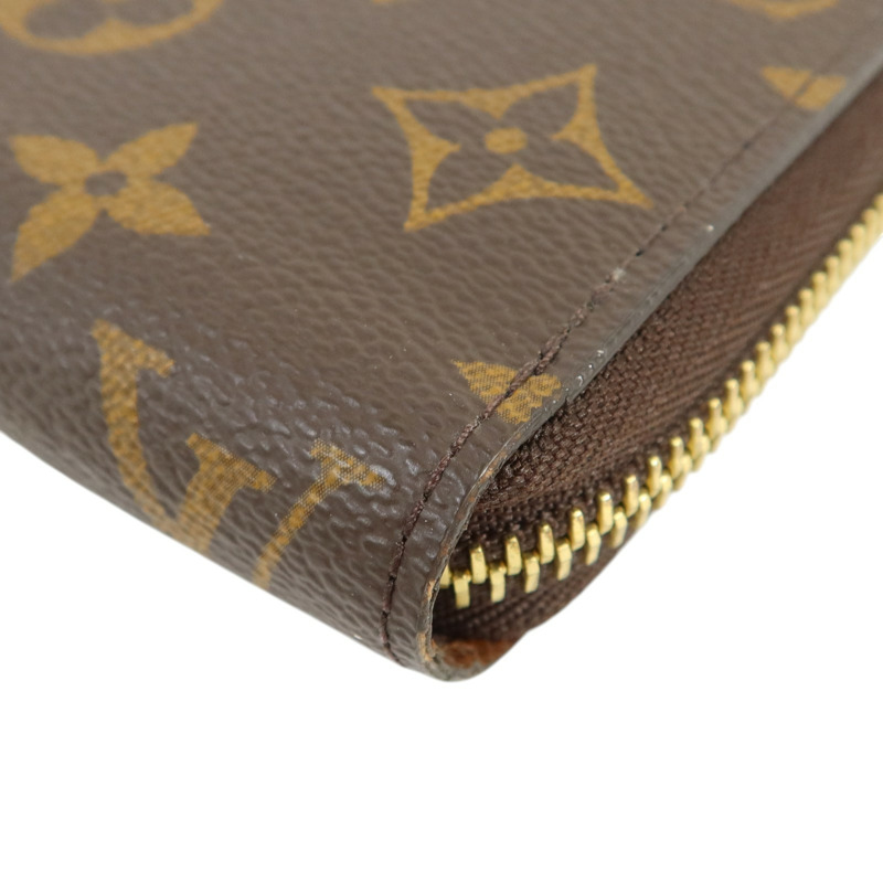 LOUIS VUITTON Monogram Zipper Long Wallet金扣長錢包-10