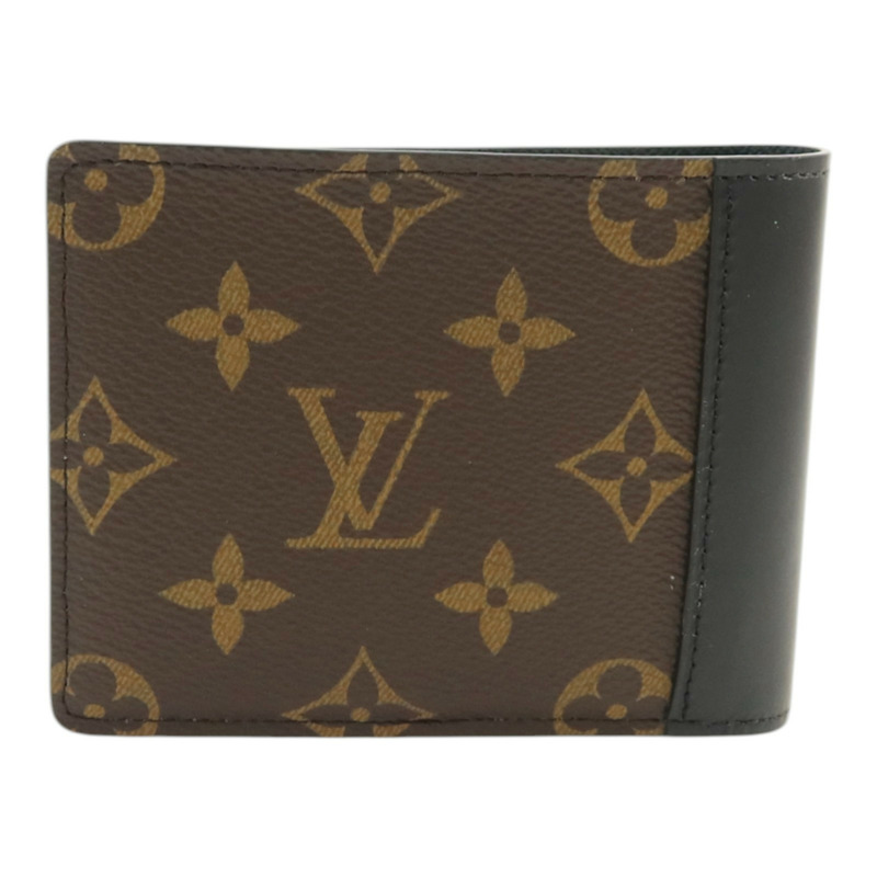 LOUIS VUITTON Monogram Macassar Multiple Wallet錢包-1