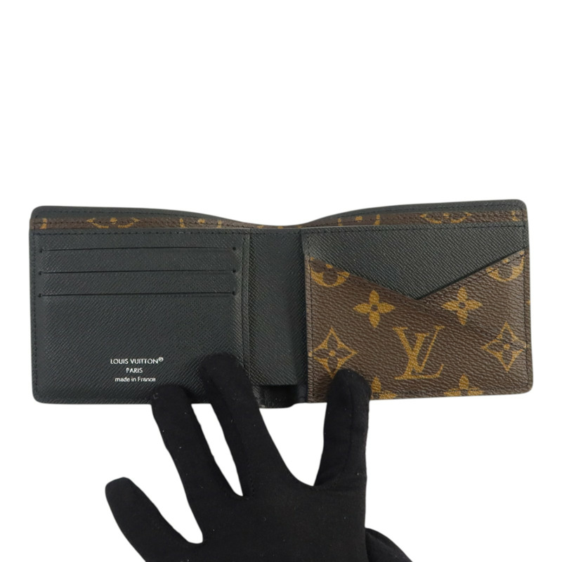 LOUIS VUITTON Monogram Macassar Multiple Wallet錢包-5